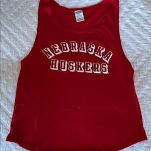 Victoria’s Secret PINK Nebraska Huskers tank top